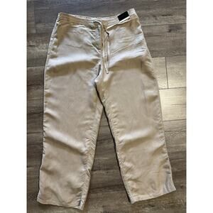 Lane Bryant Linen Blend Tan Pants Size 14/16 NWT‎